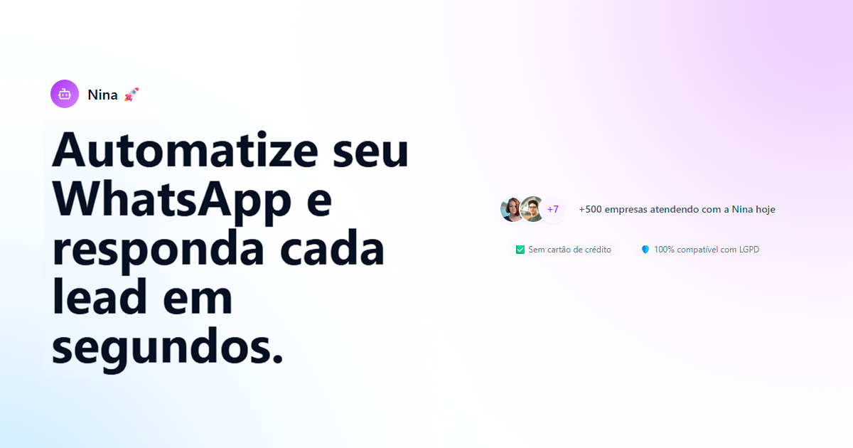 Nina - IA para WhatsApp